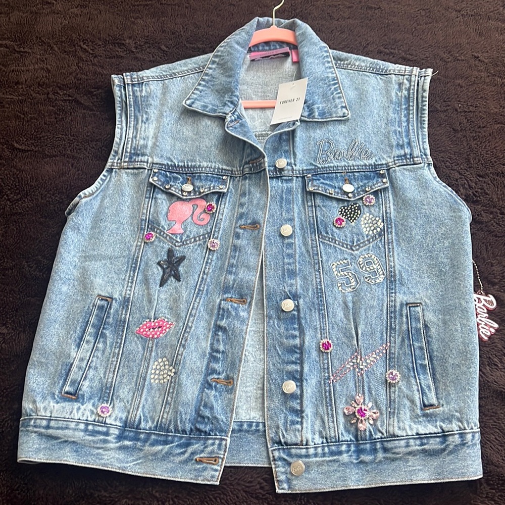 New!Forever 21 Juniors Womens Barbie Vest SOLD OUT